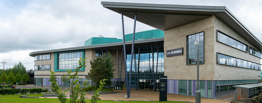 UHI Inverness main entrance on Inverness Campus