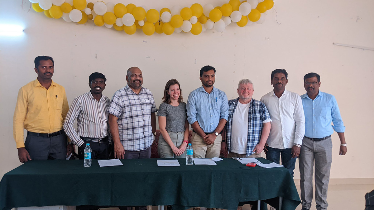 Research trip to India supports water recycling project to relieve drought