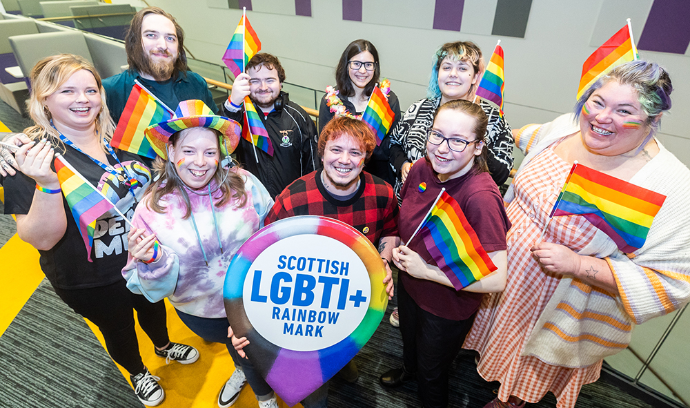 UHI and partners sign up to Scottish LGBTI+ Rainbow Mark during LGBT History Month