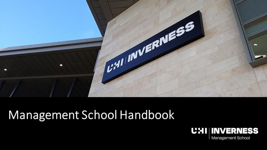 Management School Handbook | UHI Inverness