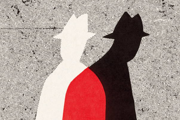 Shadow of two detectives