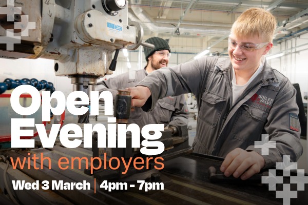 UHI Inverness engineering apprentice working in campus workshop