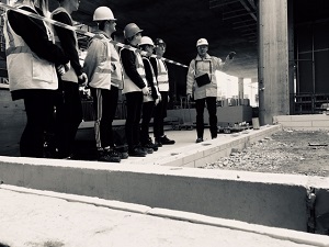 Civil Engineering Foundation Apprentices on a site visit