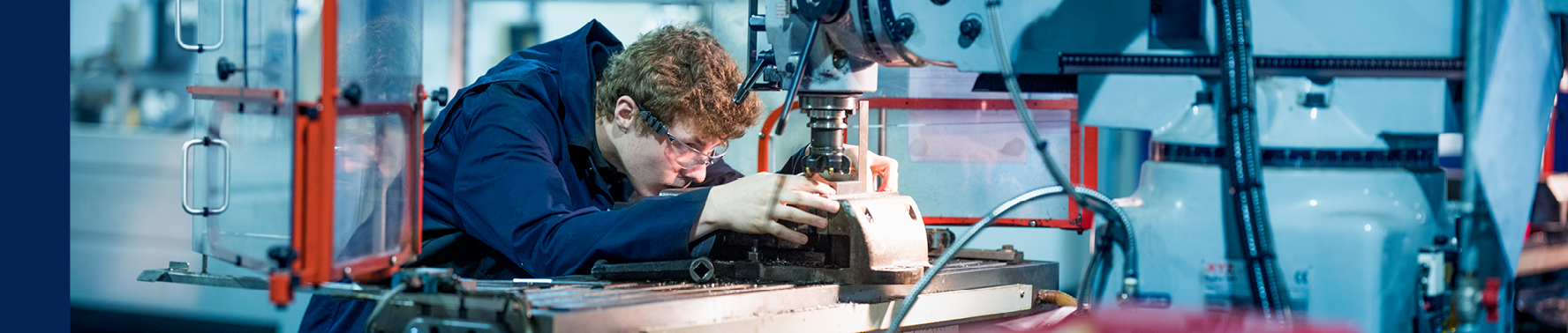 Student machine working