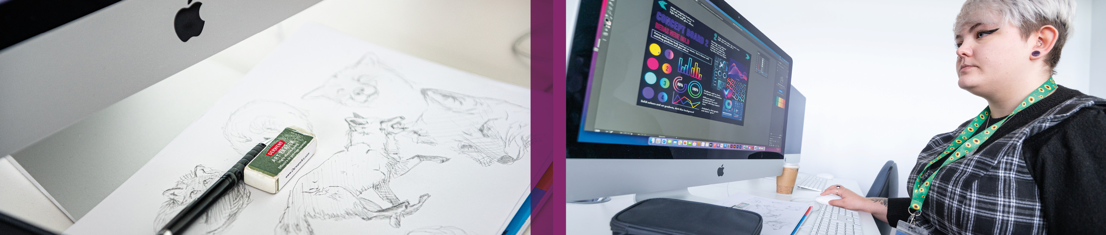 Design work by students