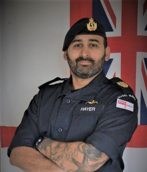 Head and shoulder shot of Royal Navy officer Head and shoulder shot of Royal Navy officer