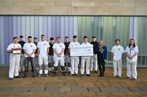 Inverness College UHI support for mental health charity Mikeysline