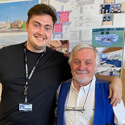 Retiring lecturer hands over role to former student