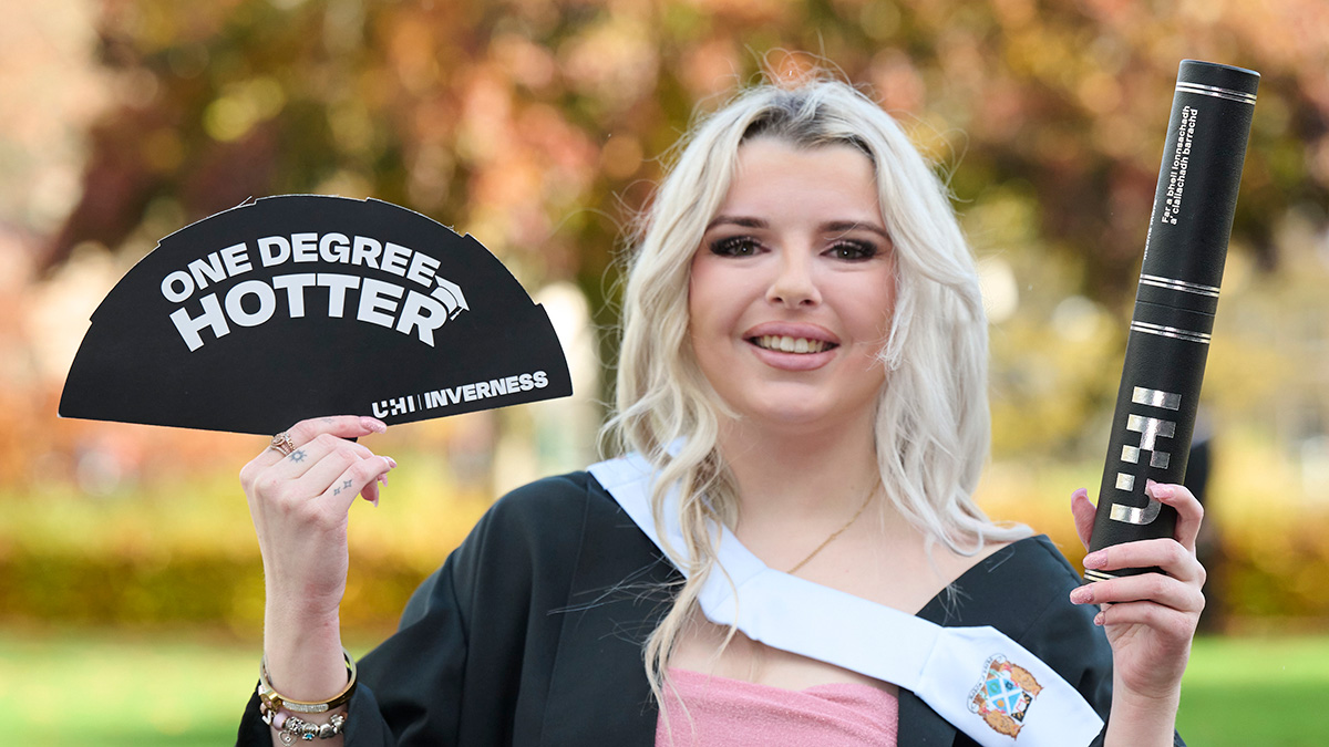 Graduation profile: I'm grateful that UHI Inverness changed me in such a positive way