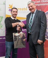 Terry Elder with Professor Ken Russell, Depute Principal (Academic Development) Inverness College UHI