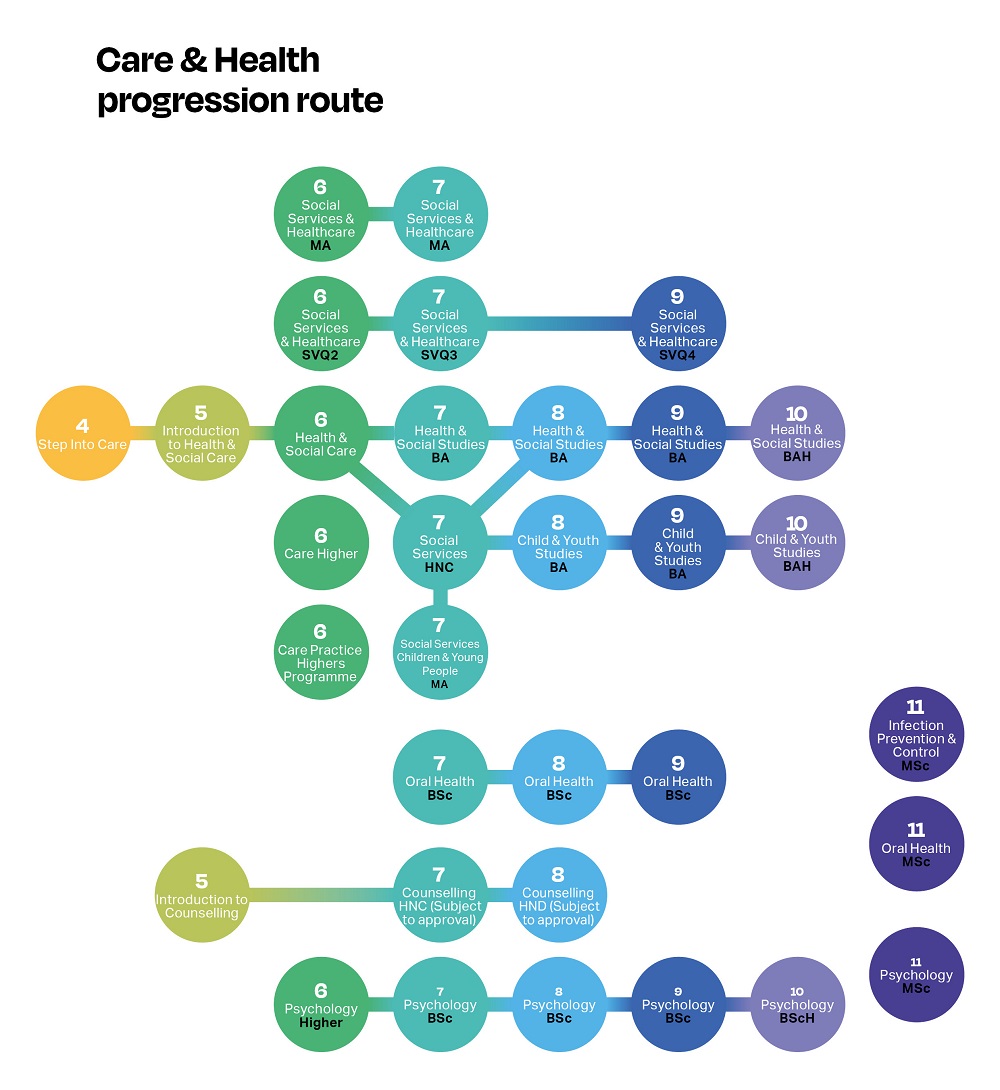 Care progression map