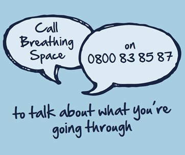 Breathing space - open up when you're feeling down
