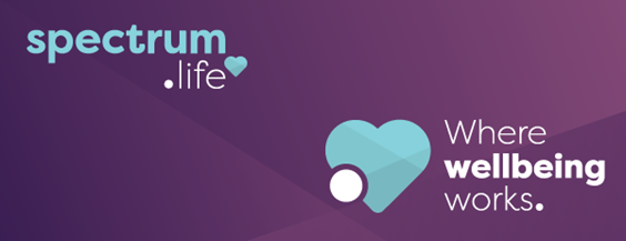 spectrum life logo of a heart