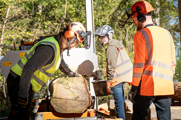 UHI Inverness Scottish School of Forestry students using equipment at the Balloch campus UHI Inverness Scottish School of Forestry students using equipment at the Balloch campus
