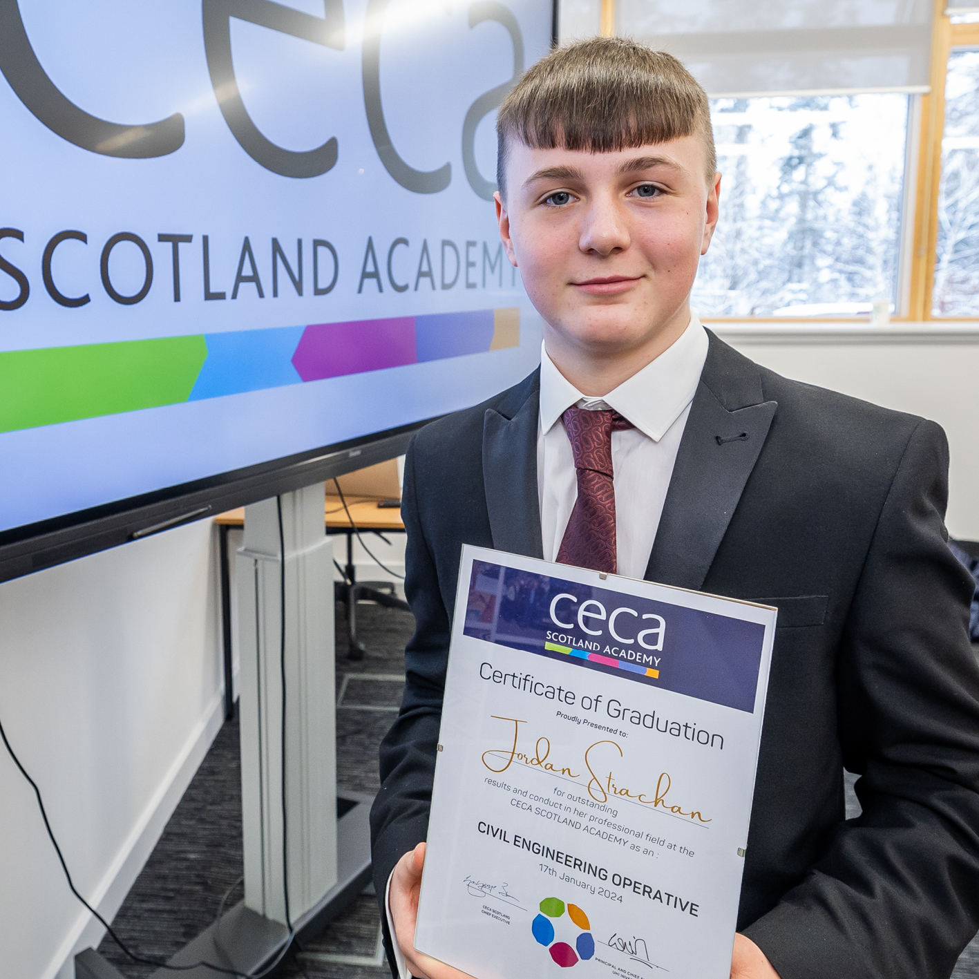 student facing camera