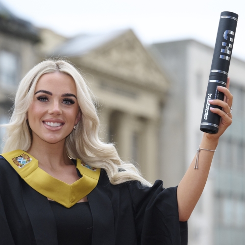 student at graduation 2024