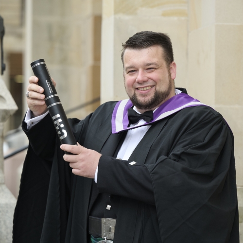 student at graduation 2024