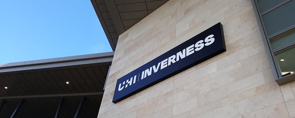 External signage at UHI Inverness