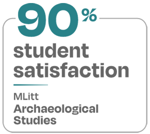 90 percent student satisfaction MLitt Archaeological Studies 90 percent student satisfaction MLitt Archaeological Studies
