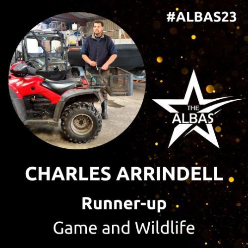 Charles Arrindell runner up game and wildlife